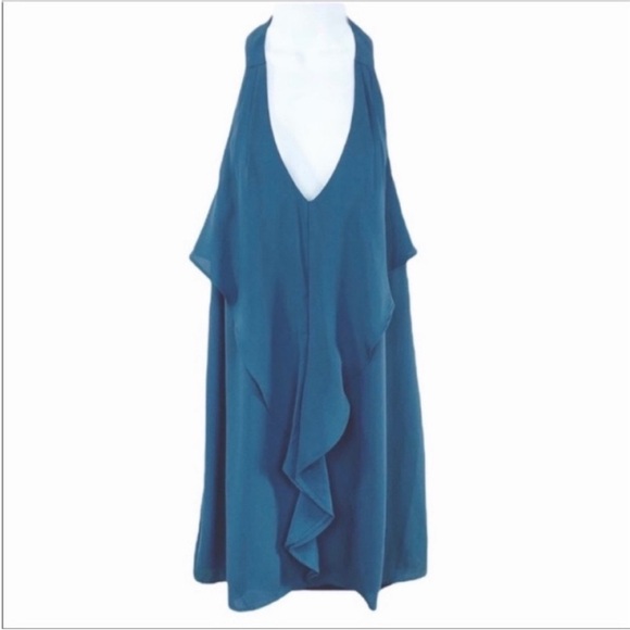 CHELSEA28 ruffle open back dress NEW - Picture 1 of 11